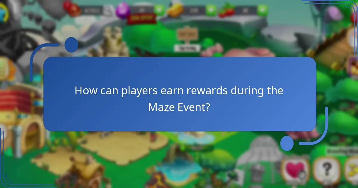 How can players earn rewards during the Maze Event?
