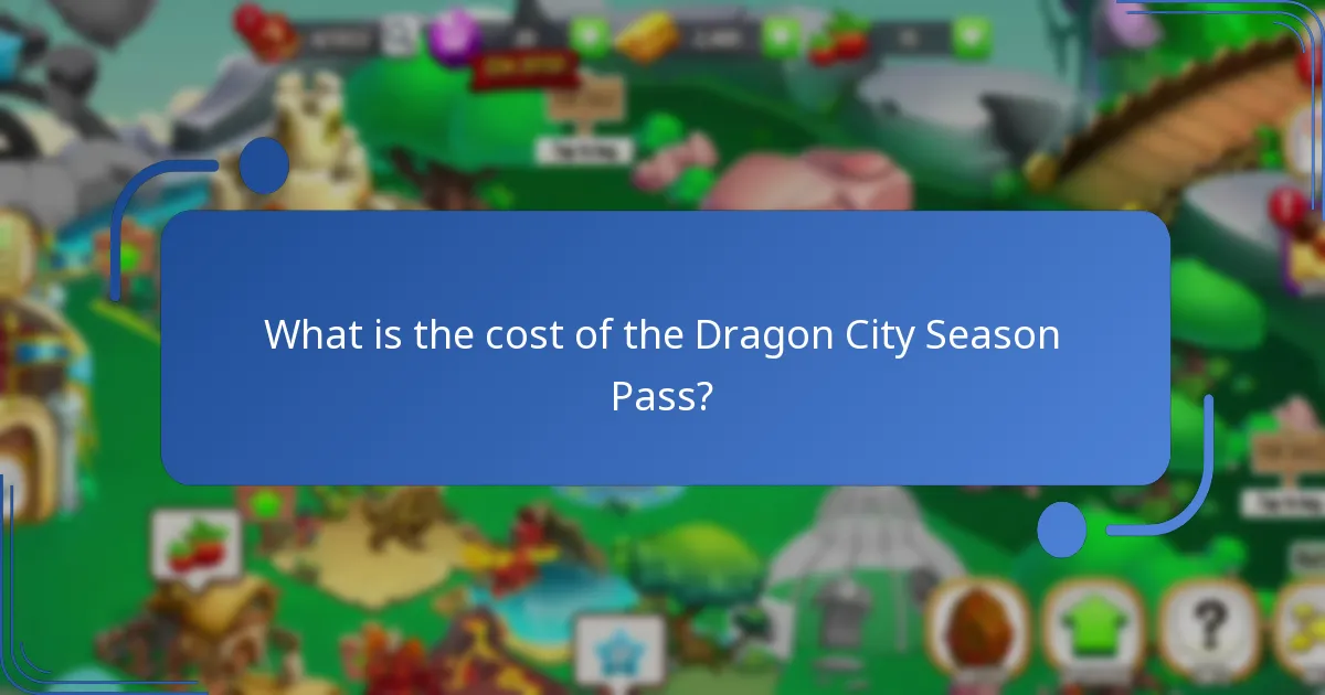 What is the cost of the Dragon City Season Pass?